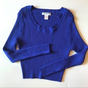 NEW Anthropologie Knit Long Sleeve Top Scoop Neck